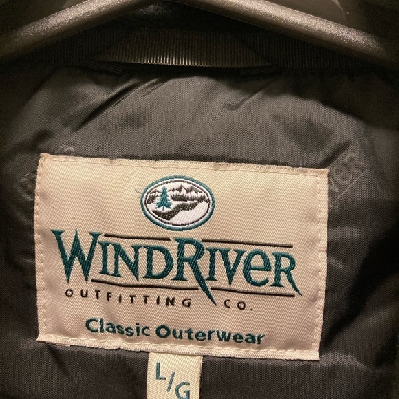 WIND RIVER Sz L Fleece and Fabric Warm Jacket Utility Coat - Picture 2 of 10